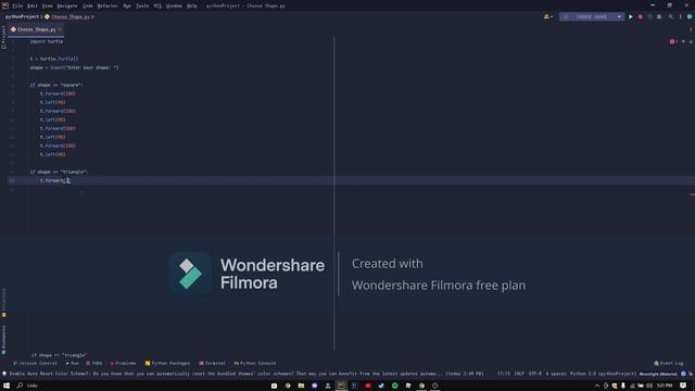 Python - Making a Shape with Input смотреть онлайн