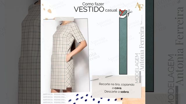 COMO FAZER ESSE LINDO VESTIDO CASUAL | LEGENDADO #antoniaferreira #modelagem #sewing смотреть онлайн