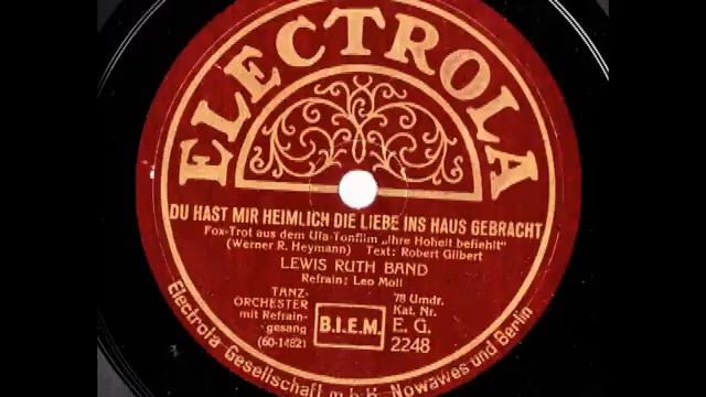 Du hast mir heimlich die Liebe ins Haus gebracht / Lewis Ruth Band, Gesang Leo Moll смотреть онлайн