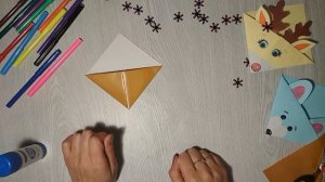 Оригами- закладки из бумаги для книг своими руками / Видеоурок для детей/ Оригами-животные/ DIY/