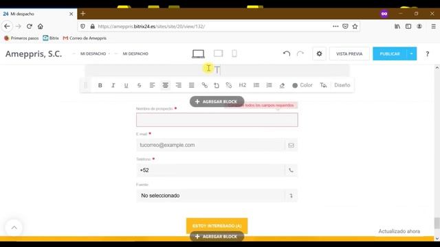 Creación de una página web dentro de bitrix смотреть онлайн