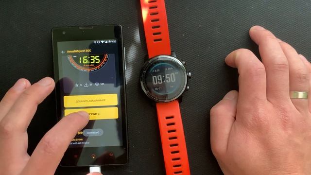 Setting the watchfaces on Xiaomi Amazfit Stratos using AmazFaces app смотреть онлайн