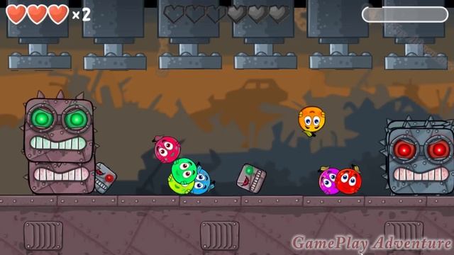 Red Ball 4 ( Green + Orange + Blue + Pink + Red ) C.Orange Ball 'Fusion battle' with 'ALL 30 BOSSES смотреть онлайн