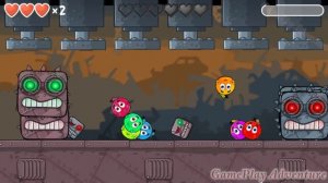 Red Ball 4 ( Green + Orange + Blue + Pink + Red ) C.Orange Ball 'Fusion battle' with 'ALL 30 BOSSES