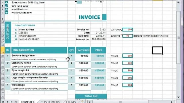 Profesional Invoice Tutorial смотреть онлайн