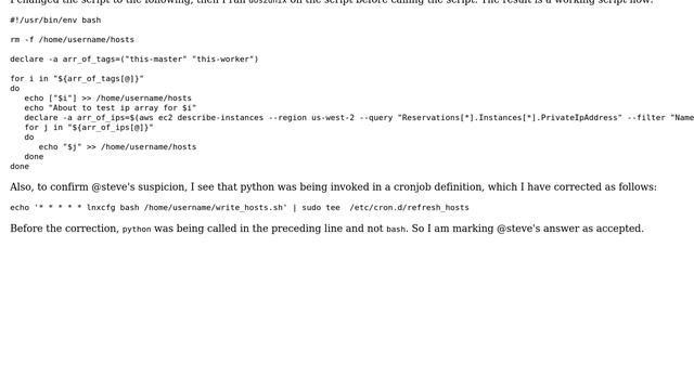 Unix & Linux: Syntax error checking if file exists смотреть онлайн
