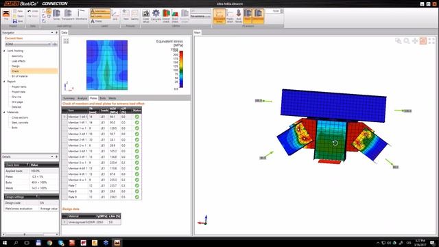 IDEA Statica Connection - EC / AISC design of footing and anchoring смотреть онлайн