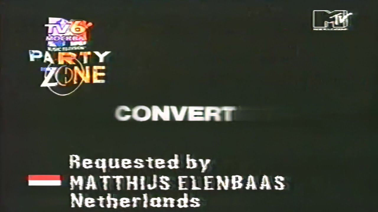 MTV PartyZone -TV6 Москва ~1997 - VHS смотреть онлайн