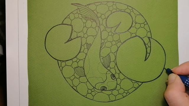 Декоративная графика. Рыба Кои смотреть онлайн