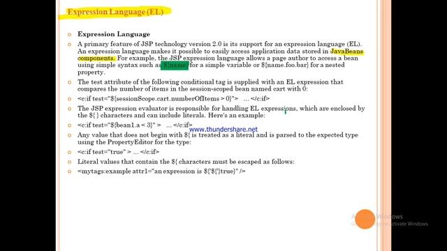 JSP Expression Language (EL) смотреть онлайн