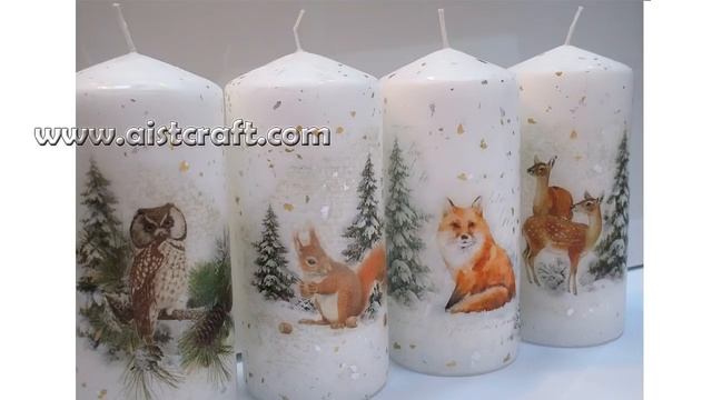 INSPIRATION CHRISTMAS CANDLES DECORATIONS IDEAS DIY DECOUPAGE смотреть онлайн