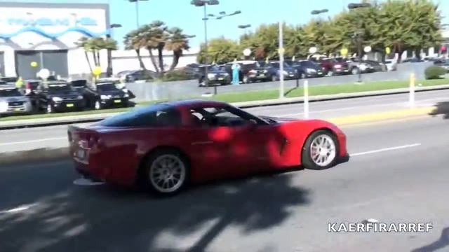 VERY RARE!!! Hennessy Ford GT 1000 and Ferrari 250 GT SWB Lusso смотреть онлайн