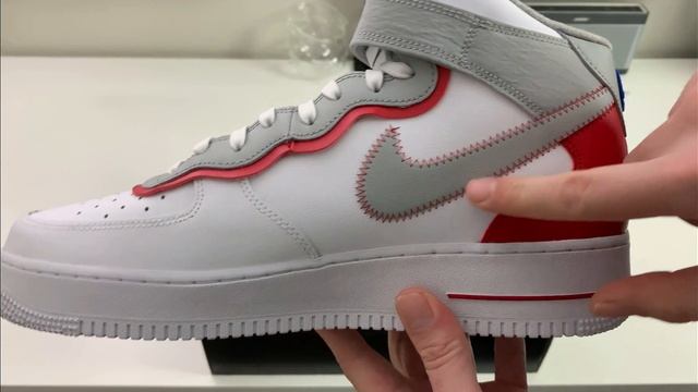 Nike Air Force 1 Mid '07 LV8 Athletic Club White Gym Red Review! смотреть онлайн