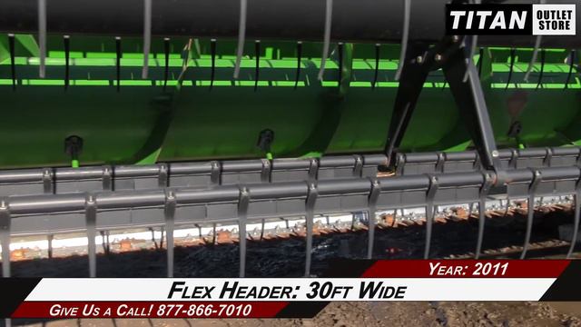 John Deere 630, 30', 9760/9860/9770/9870, HHC, FT, Fore/Aft Header-Flex Sold on ELS! смотреть онлайн