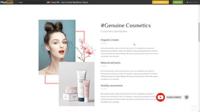 Uray - Cosmetic amp Beauty Shop WordPress WooCommerce Theme смотреть онлайн