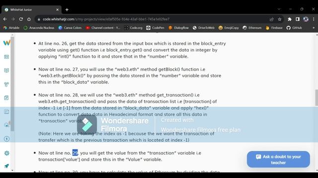 Darsh Garg / ADV-C245: Ethereum Dashboard / WhiteHat Junior / Python / Sublime Text смотреть онлайн