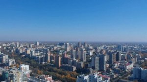 Хабаровск с высоты птичьего полета.