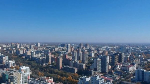 Хабаровск с высоты птичьего полета.