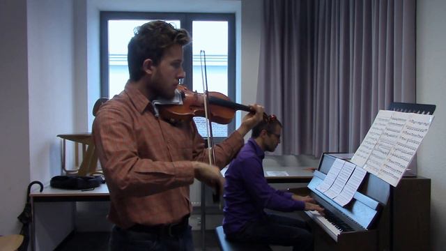 Vivaldi: Four Seasons: "Summer" Movement 3. Presto (Storm) on violin and piano смотреть онлайн