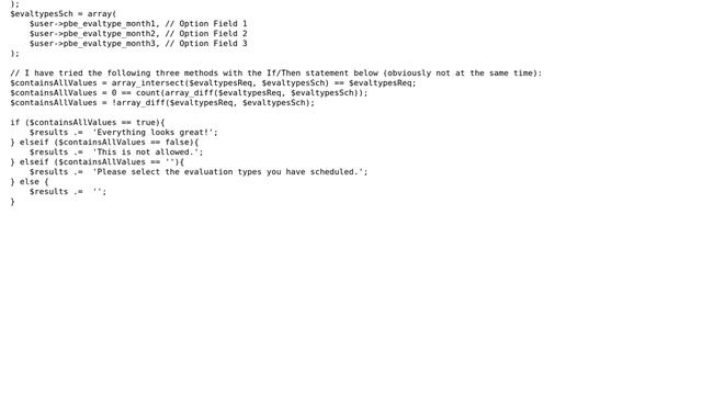 Wordpress: If Array Values Match Another Array's Values, Then смотреть онлайн