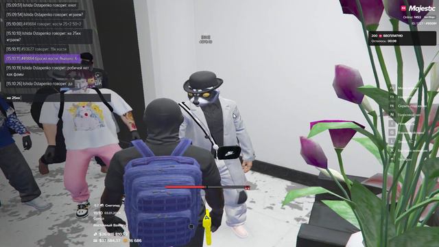ПОДНЯЛ ДЕНЕГ В КОСТЯХ GTA 5 RP Majestic 6. КОСТИ ЗЛО. ПОЧТИ ВСЕ ПРОИГРАЛ. смотреть онлайн