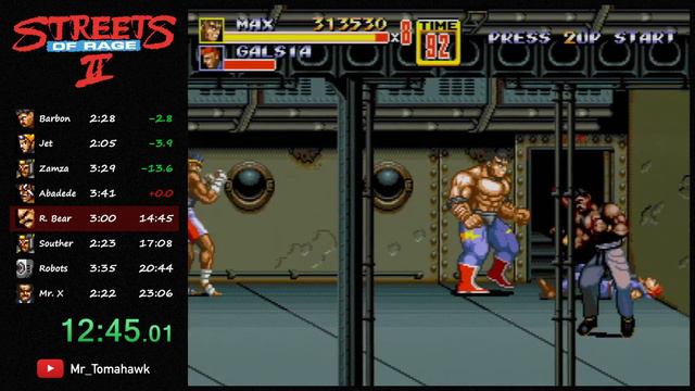 SOLO: Max Normal Speedrun 23:22 (Streets of Rage 2) смотреть онлайн