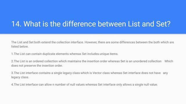 What is the difference between List and Set in Java смотреть онлайн