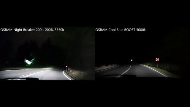 OSRAM NIGHT BREAKER +200% Vs OSRAM Cool Blue BOOST