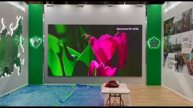 Led светодиодный экран P2 мм. для экспофорума г. Санкт-Петербург. Пример выполненной работы. смотреть онлайн