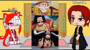 ? Shanks & Uta react to Luffy | One piece | Luffy | Gacha Club