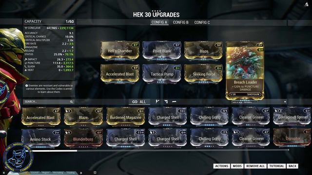 Warframe: Hek Build Guide w/Scattered Justice (U15.8.1) смотреть онлайн