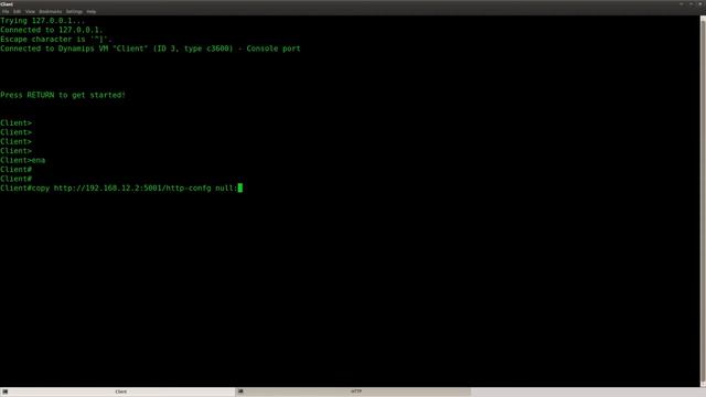 IOS HTTP Server lab in GNS3 смотреть онлайн