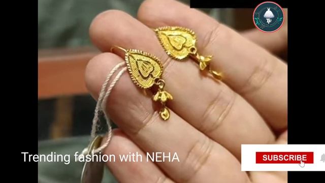 light weight gold earrings and jhumka | starting only 1 gram with price | gold Jhumka design смотреть онлайн