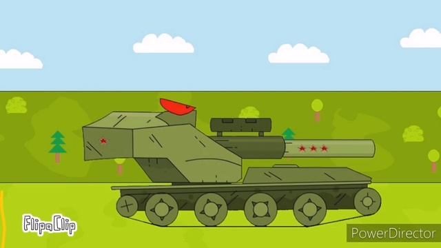 Гладиаторские бои ФИНАЛ(7)Красный гигант VS Вафля Е-100.Мультики про танки смотреть онлайн