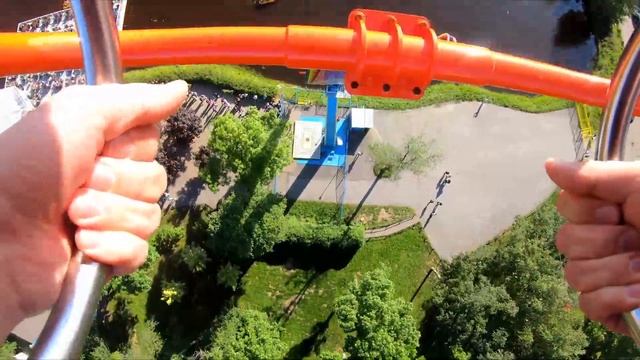 Два самых страшных аттракциона - Бустер и Катапульта от первого лица - Экстрим в Диво Остров СПб смотреть онлайн