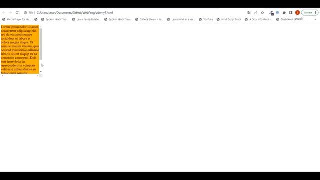 Lecture 23 - Complete HTML5, CSS & Bootstrap(7 -Full Length Website Projects)- CSS Overflow propert смотреть онлайн