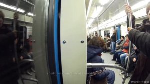 Метро, поездка "Коломенская" - "Раменки" // 17 ноября 2017 года