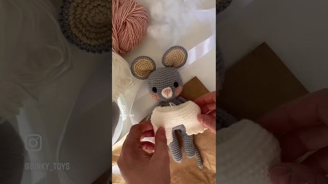 Милая мышка амигуруми / мышка крючком / как связать мышку крючком / экологичные игрушки смотреть онлайн