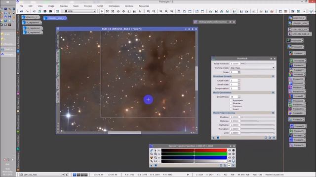 Обработка астрофотографии темных туманностей в PixInsight от Олега Брызгалова 4\4 смотреть онлайн