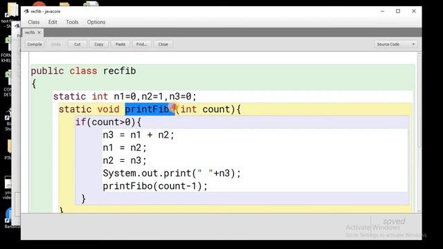 Recursion in java | fibonacci series using recursion смотреть онлайн