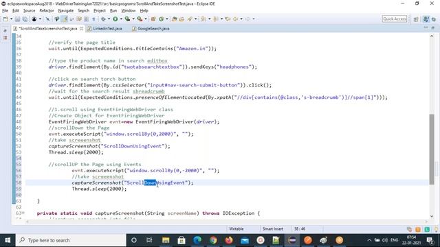 WebDriver ScrollAndTakeScreenshot JAN 22 2021 смотреть онлайн