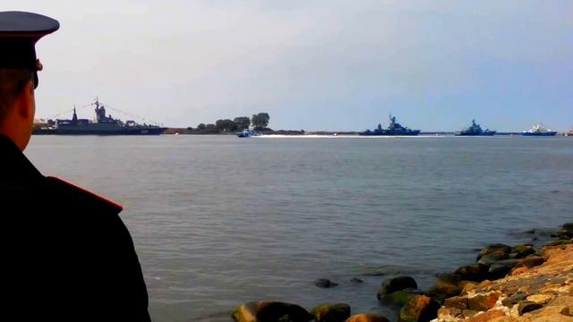 Генеральная репетиция Дня ВМФ в Балтийске 27 июля 2016 г. #9 смотреть онлайн