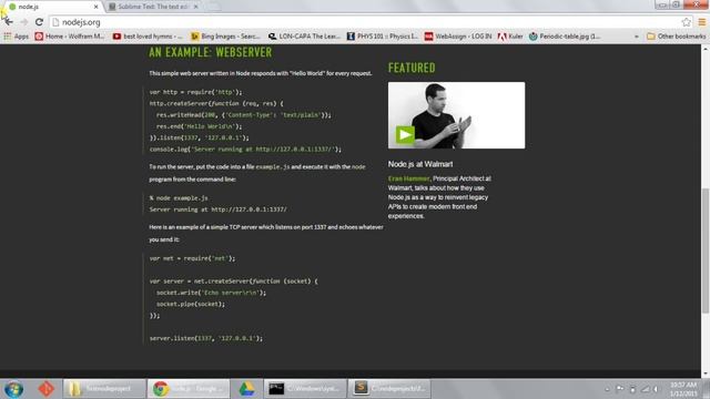Learn Node JS Tutorial - Getting Started with Node: Downloading, Installing, and Setting Up смотреть онлайн
