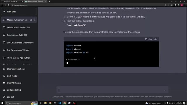 Chatgpt and gpt 3 codes Tkinter canvas animations in marathon style смотреть онлайн