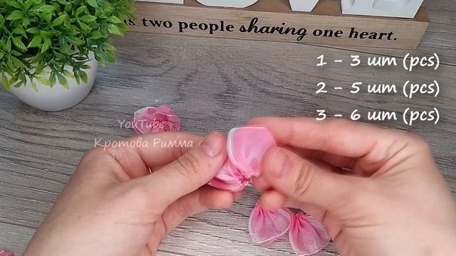 Цветы из органзы, Fast and Easy Organza Flowers, Flores de organza, Fiori di organza. смотреть онлайн