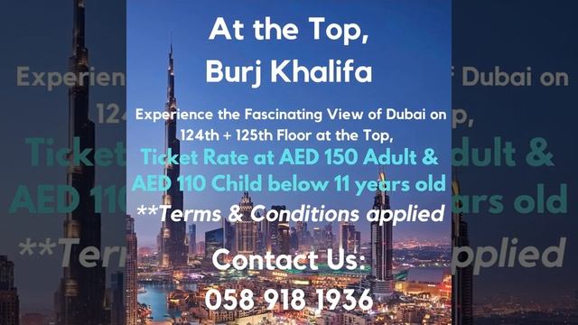 Burj Khalifa Tickets смотреть онлайн