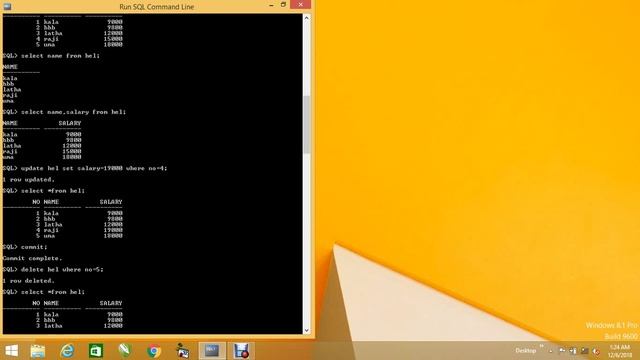 BASIC COMMANDS IN ORACLE 10G смотреть онлайн