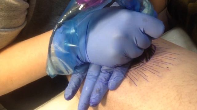 Tattoo Sasha Grey // TimeLapse смотреть онлайн
