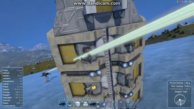 SpaceEngineers Laser test Mk3 50000 damage 5k dist смотреть онлайн