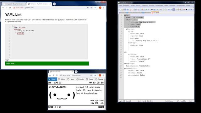 Pwnagotchi YAML Syntax indentation config.yml typical common errors configuration смотреть онлайн